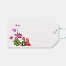 Etiqueta Para Presente Imagem de Lotus, Noiva e noivo