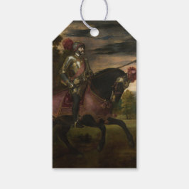 Etiqueta Para Presente Imperador Charles V em Horseback (por Titian)