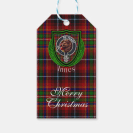 Etiqueta Para Presente Innes Scottish Clan Tartan & Crest