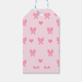 Etiqueta Para Presente iPhone / iPad case Cute Pink Bows and Hearts Coque