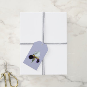 Etiqueta Para Presente Íris Roxa e Branca