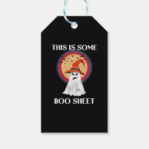 Etiqueta Para Presente Isso É Alguma Folha de Boo Dia das Bruxas Fantasma