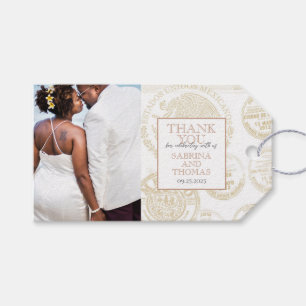 Etiqueta Para Presente Ivory Mexico Wedding Photo