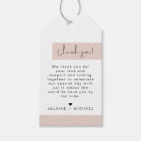 JALAINE Modern Blush Color Block Obrigado