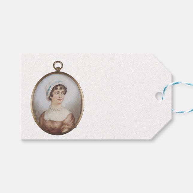 Etiqueta Para Presente Jane Austen & Her Books (Frente (horizontal))