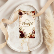 Jantar de Ação de Graças Floral Burgundy Luxuoso