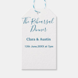 Etiqueta Para Presente jantar de ensaio na noite anterior simples mínimo 