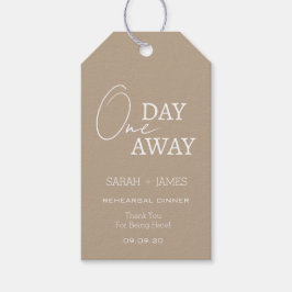 Etiqueta Para Presente Janto de Ensaios Moderno a Um Dia de Ausência