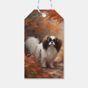 Etiqueta Para Presente Japanese Chin no Outono Folhas Caem Inspiram