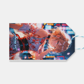 Etiqueta Para Presente Japanese Cyberpunk Anime Girl Poster | Neon City