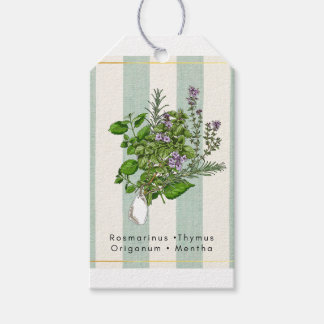 Etiqueta Para Presente Jardim Botânico de Ervas - Arte de Cozinha com Sál
