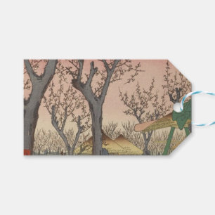 Etiqueta Para Presente Jardim de ameixa de árvore japonês