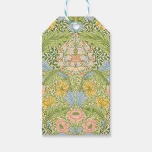 Etiqueta Para Presente Jardim de Murta Floral Clássico de Willam Morris