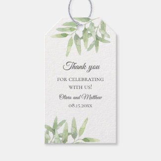 Etiqueta Para Presente Jardim verde. Casamento do Olive Branch Obrigado