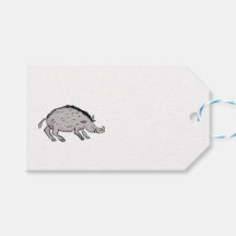 Javali medieval e etiqueta de presente milagre