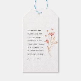 Etiqueta Para Presente Jeremiah 29:11 Eu sei os planos que tenho para voc