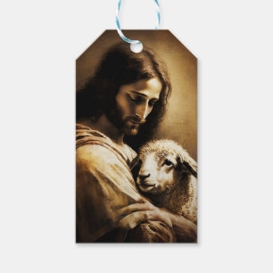 Etiqueta Para Presente Jesus como cordeiro de Deus