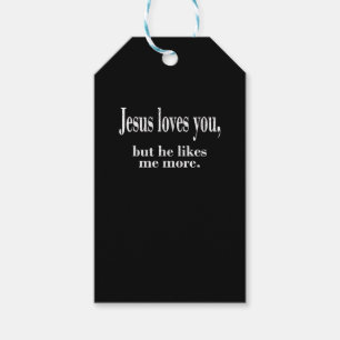 Etiqueta Para Presente Jesus Te Ama, Mas Ele Me Gosta Mais Fé Divertida