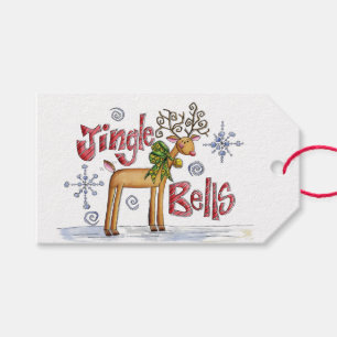 Etiqueta Para Presente Jingle Belis Vedos De Natal E Flocos De Neve
