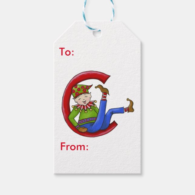 Etiqueta Para Presente Jingle Elves (Sam) (Frente)