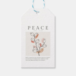 Etiqueta Para Presente John 14:27 Paz Eu saio com você