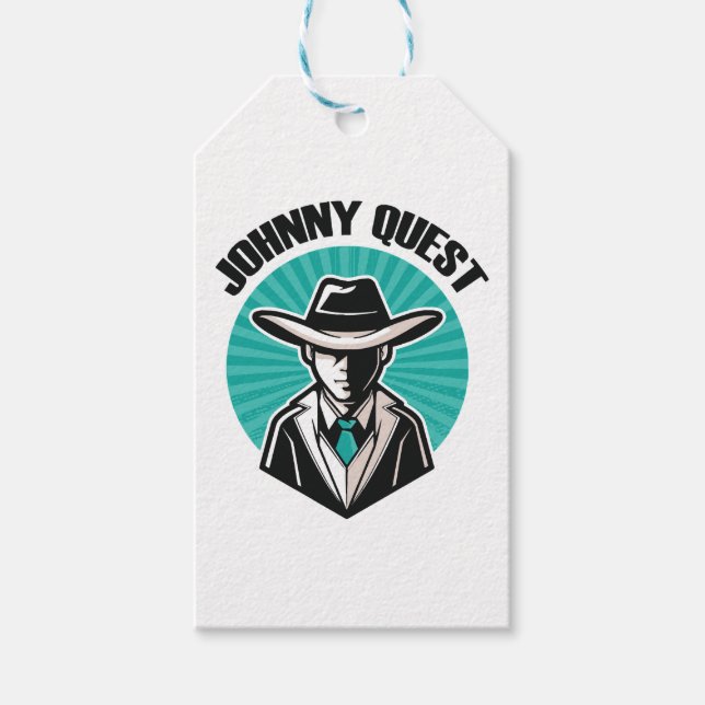 Etiqueta Para Presente Johnny Quest (Frente)