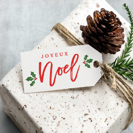 Etiqueta Para Presente Joyeux Noel Felry Christmas Modern Simple Na moda
