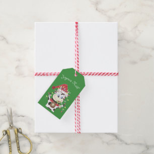 Etiqueta Para Presente Joyeux Noël Snowbell etiqueta de presente