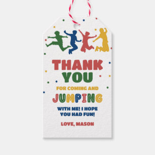 Etiqueta Para Presente Jump Trampoline Park Boys Festa de aniversário Fav