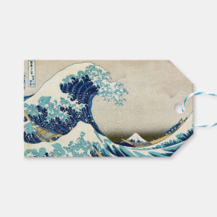 Etiqueta Para Presente Katsushika Hokusai - A onda do Excelente de Kanaga
