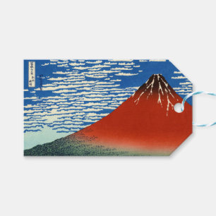 Etiqueta Para Presente Katsushika Hokusai - Vento fino, Bom dia