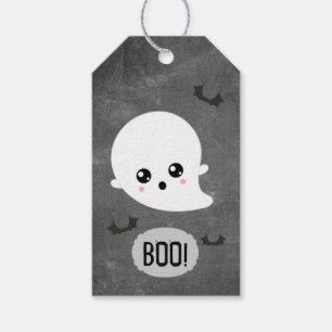 Etiqueta Para Presente Kawaii Ghost Halloween