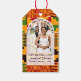 Etiqueta Para Presente Kente Photo Custom Name WEDDING