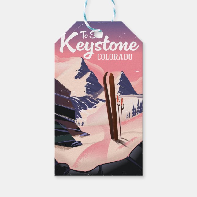 Etiqueta Para Presente Keystone para esquiar (Frente)