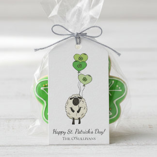 Etiqueta Para Presente Kids St. Patrick’s Day Sheep & Shamrock