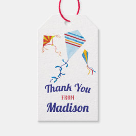 Etiqueta Para Presente Kite Flying Birthday Thank You Favor Tag