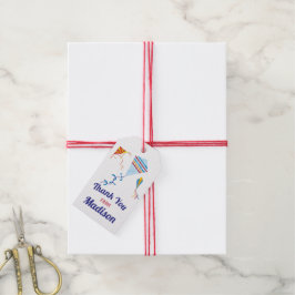 Etiqueta Para Presente Kite Flying Birthday Thank You Favor Tag