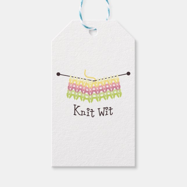 Etiqueta Para Presente Knit Wit (Frente)