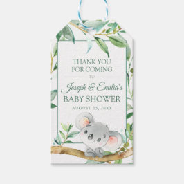 Etiqueta Para Presente Koala Bear Gift Tags para Favores