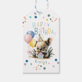 Etiqueta Para Presente Koala Birthday