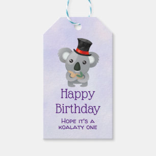 Etiqueta Para Presente Koala bonito da chalaça do aniversário de Koalat