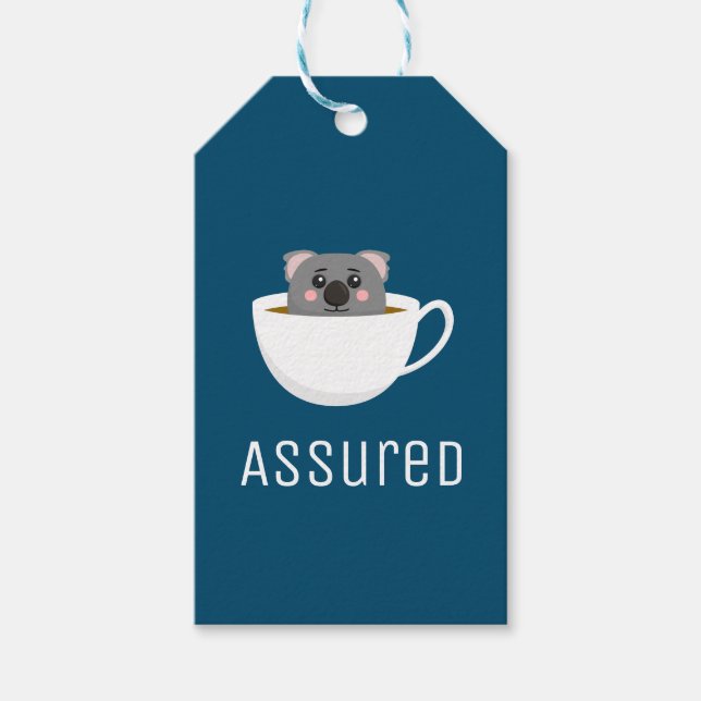 Etiqueta Para Presente Koala Tea Assured (Frente)