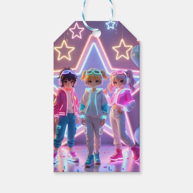 ETIQUETA PARA PRESENTE KPOP GIRL  (Frente)