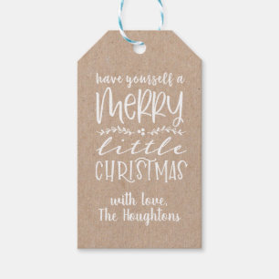 Etiqueta Para Presente Kraft Paper Merry Christmas Gift Tags
