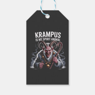 Etiqueta Para Presente Krampus É O Meu Espírito De Natal Animal Engraçado