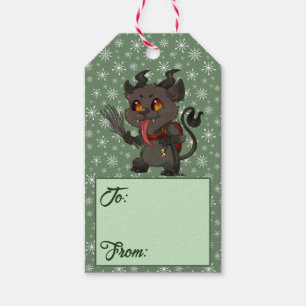 Etiqueta Para Presente Krampus Natal Personalizado