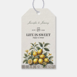 Etiqueta Para Presente La Dolce Lemons Bridal Shower