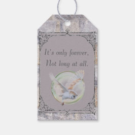 Etiqueta Para Presente Labirinto É A Única Coruja de Casamento para Sempr