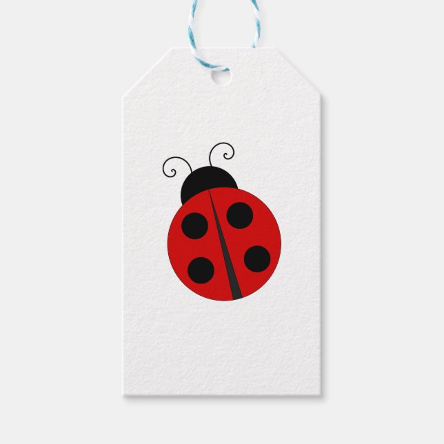 Etiqueta Para Presente Lady Bug (Frente)