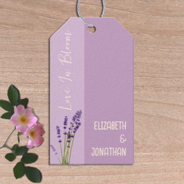 Etiqueta Para Presente Lavanda Love Wedding (Criador carregado)